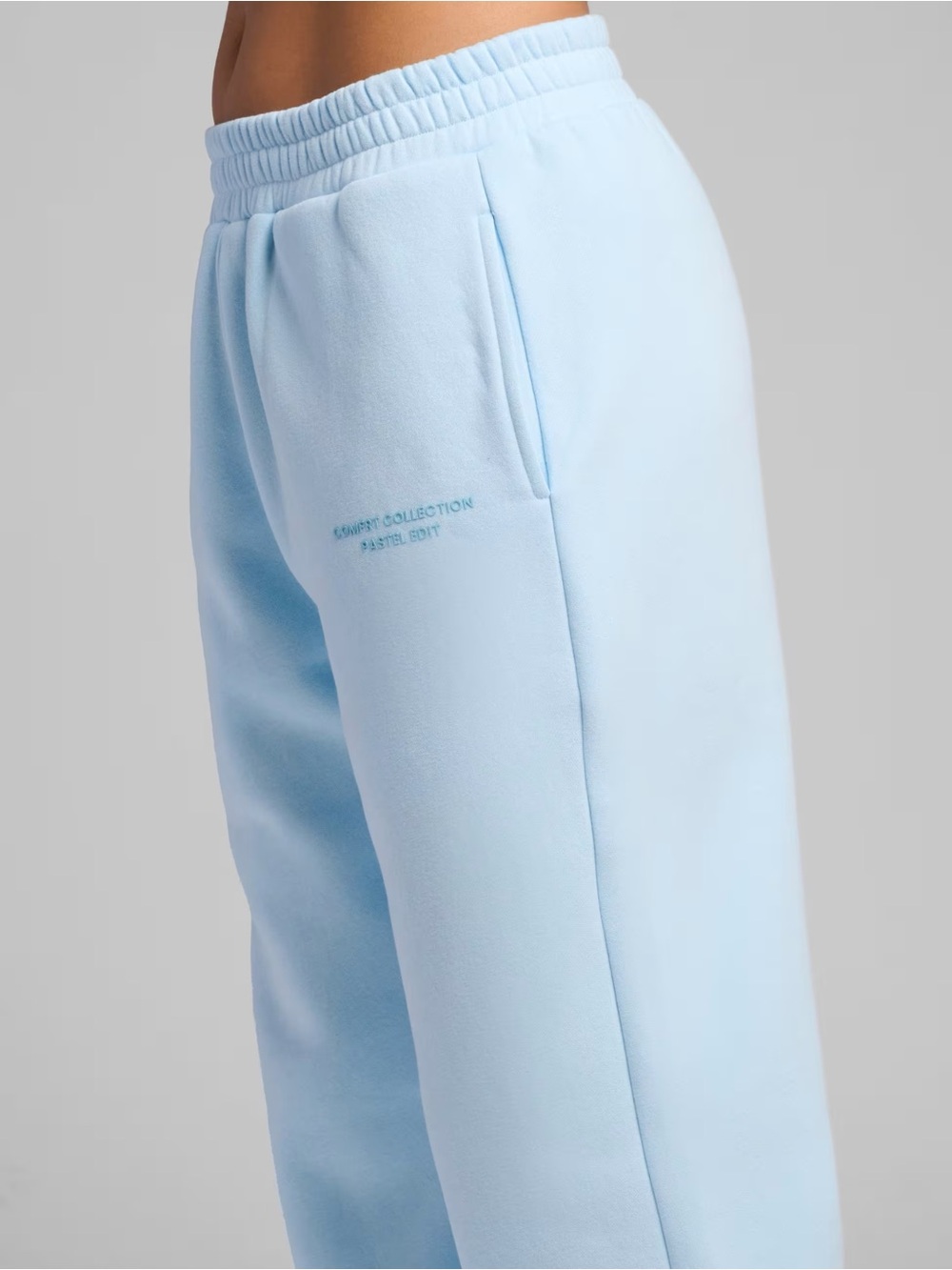 Comfrt pastel blue sweatpants. Limited Edition sweatpants. Brand New. Size Small